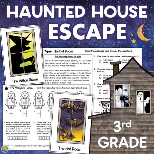 haunted house escape room 3rd grade